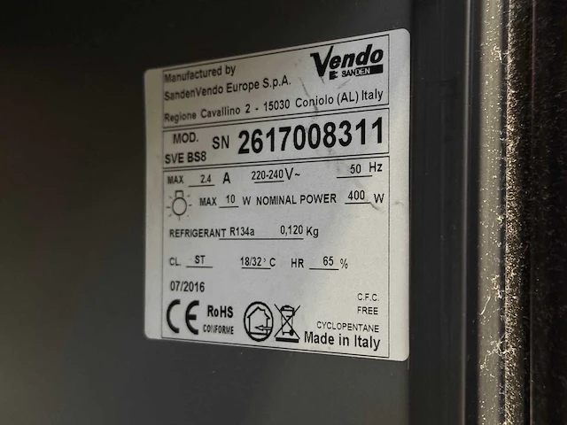 Vendo - sve bs8 g-snack - snoepautomaat - - afbeelding 8 van  9