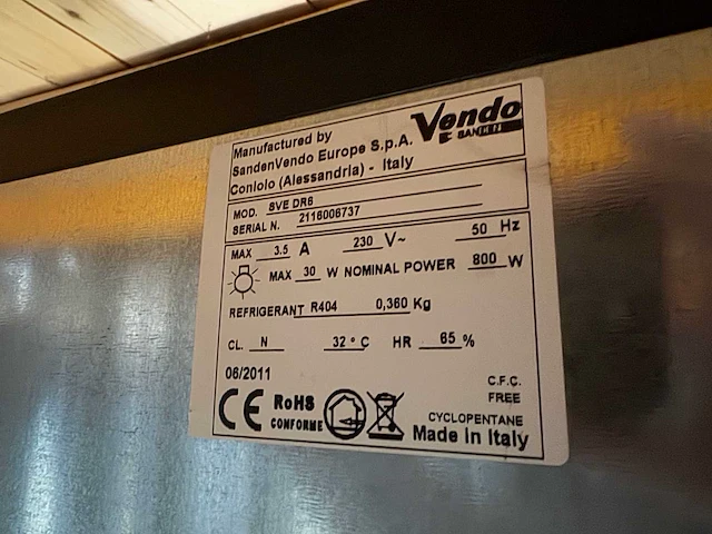 Vendo - sve dr6 g-drink - frisdrankautomaat - vending machine - afbeelding 7 van  9