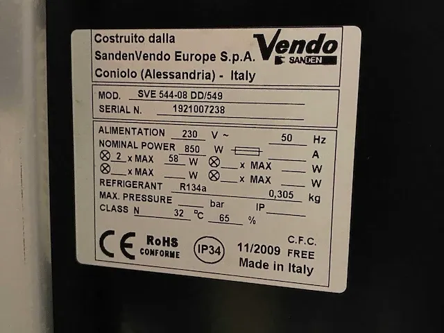 Vendo - vdi 544-08 - frisdrank - vending machine - afbeelding 3 van  11