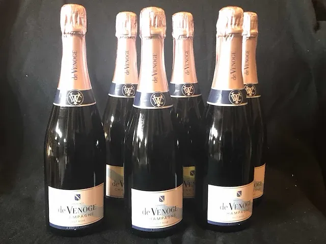 Venoge champagne brut rosé champagne (6x) - afbeelding 1 van  3