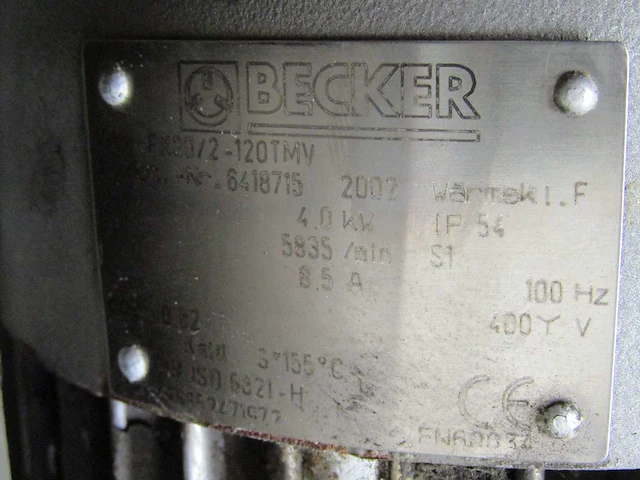 Ventilator - becker - sv 8.190/1-401 / vau4/2 - afbeelding 9 van  10