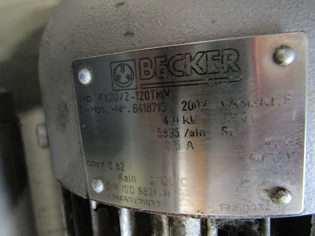 Ventilator - becker - sv 8.190/1-401 / vau4/2 - afbeelding 10 van  10