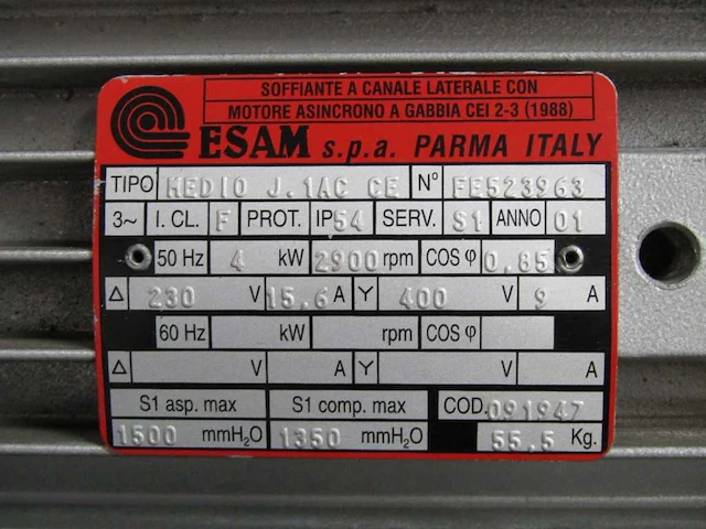 Ventilator - esam - medio jet 1ac ce - afbeelding 5 van  5