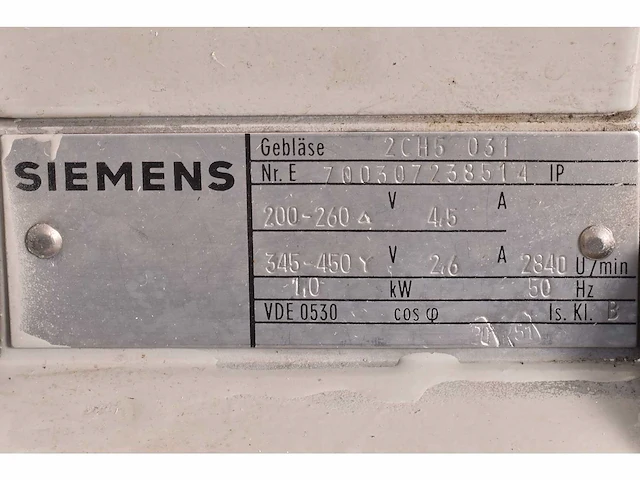 Ventilator - siemens - 2ch5 031 - afbeelding 8 van  8