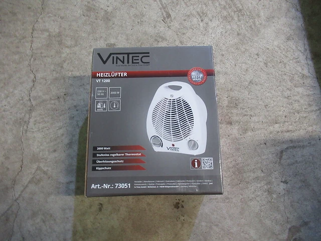 Ventilatorkachel vintex, vt 1200 - afbeelding 2 van  2