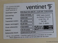 Ventinet dakventilator type vn-roof ah 454 m - 0,25kw - toevoer - afbeelding 2 van  7
