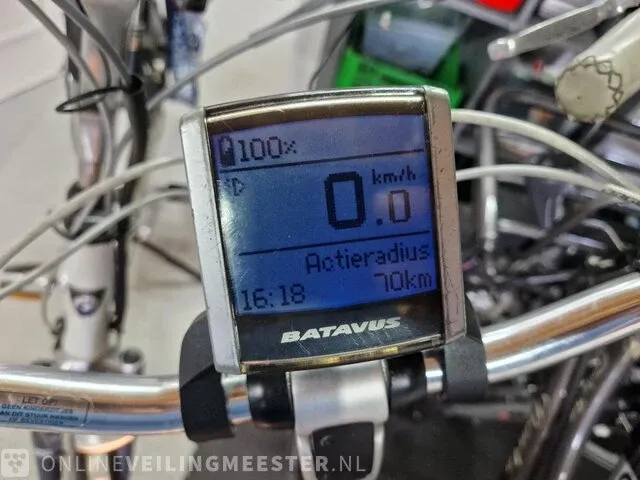 Ventoux e-bike/ elektrische fiets batavus, paars - afbeelding 3 van  16