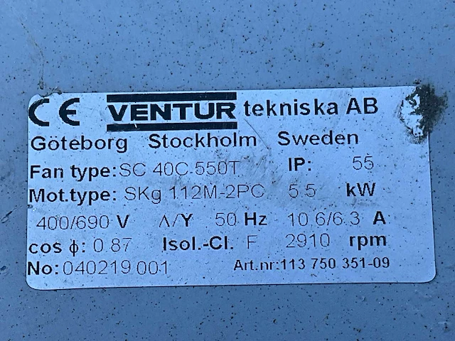 Ventur sc 40c.5501 blower - afbeelding 5 van  5