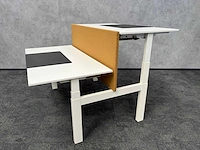 Vepa - elektrisch zit/sta duo bureau 160x80 - mosterdgeel - afbeelding 1 van  15