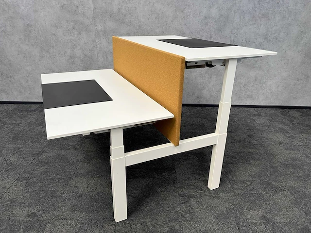 Vepa - elektrisch zit/sta duo bureau 160x80 - mosterdgeel - afbeelding 15 van  15