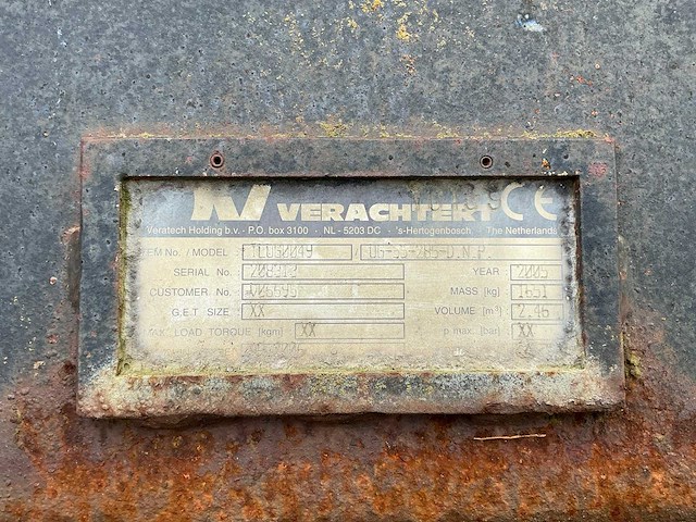 Verachtert / veraned bakkenset + lepelset voor shovel / wiellader - afbeelding 24 van  26