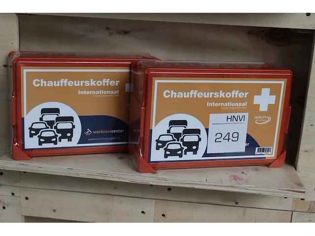 Verbandtrommel met wandbeugel 2 stuks - afbeelding 1 van  1