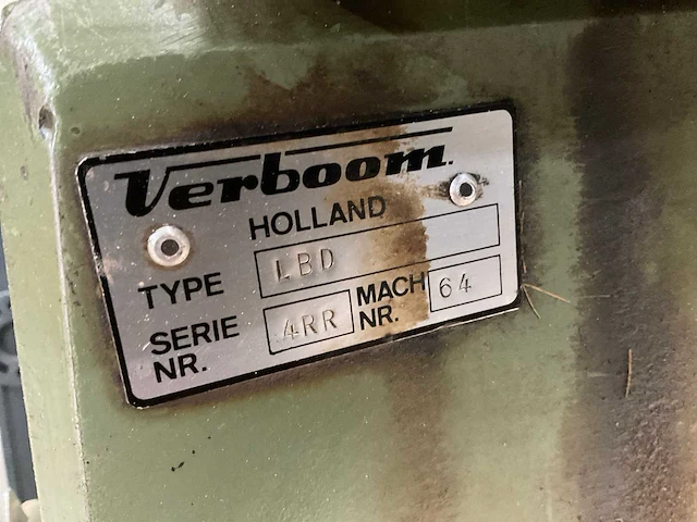 Verboom lbd/m langgatboormachine - afbeelding 8 van  9
