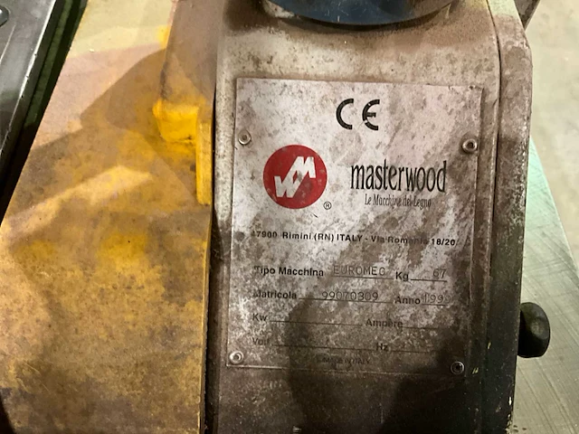 Verboom tafelfreesmachine v.v. master euromec doorvoer - afbeelding 7 van  7
