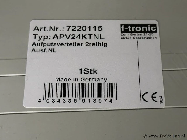 Verdeelkast 7220115 apv24ktnl - afbeelding 4 van  4