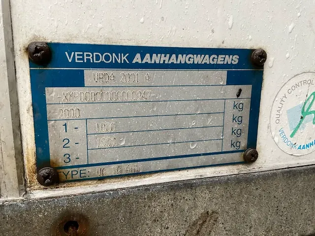 Verdonk aanhangwagen - afbeelding 3 van  11