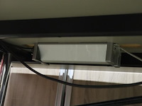 Vergader/bureautafel (inklapbaar) op wielen v.v. stekkerblok - 280x110x72cm - afbeelding 5 van  10