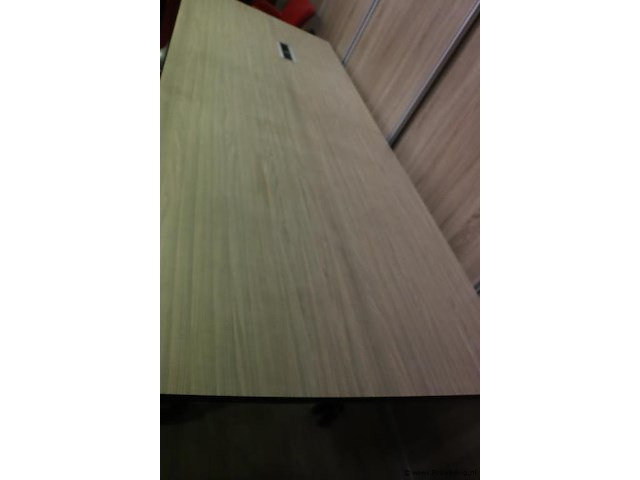 Vergader/bureautafel (inklapbaar) op wielen v.v. stekkerblok - 280x110x72cm - afbeelding 8 van  11