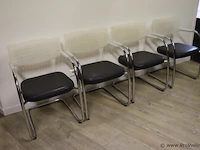 Vergaderstoelen, stapelbaar - 4 stuks - afbeelding 1 van  4