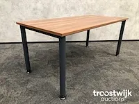 Vergadertafel 160x80 - toscaans noten - afbeelding 4 van  9