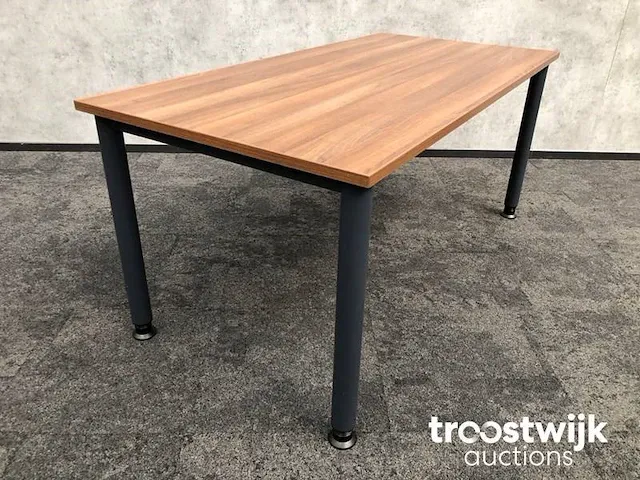 Vergadertafel 160x80 - toscaans noten - afbeelding 6 van  9