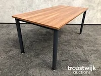 Vergadertafel 160x80 - toscaans noten - afbeelding 6 van  9