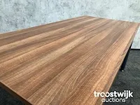 Vergadertafel 160x80 - toscaans noten - afbeelding 8 van  9