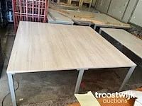 Vergadertafel 200x200x73cm