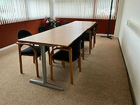 Vergadertafel met 4 stoelen (2x) - afbeelding 1 van  5