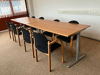 Vergadertafel met 4 stoelen (2x) - afbeelding 2 van  5