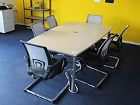 Vergadertafel met 6 stoelen igo. - afbeelding 1 van  3