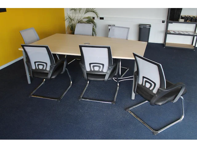 Vergadertafel met 6 stoelen igo. - afbeelding 3 van  3