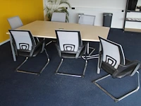 Vergadertafel met 6 stoelen igo. - afbeelding 3 van  3