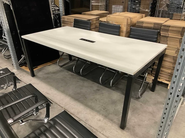 Vergadertafel met 6 stoelen - afbeelding 3 van  4
