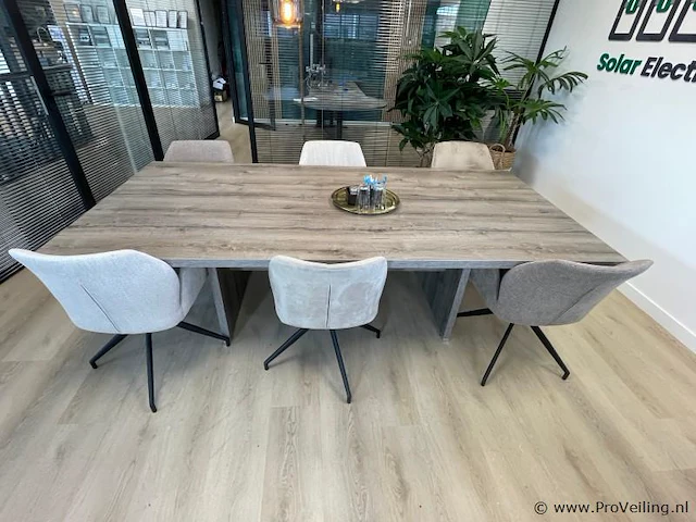 Vergadertafel met 6 stoelen - afbeelding 2 van  4
