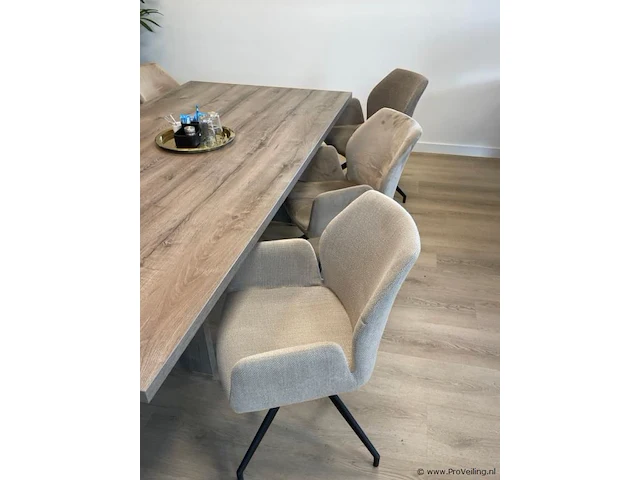 Vergadertafel met 6 stoelen - afbeelding 3 van  4