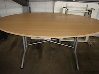 Vergadertafel | ovaal model | 215x120x82cm - afbeelding 1 van  4