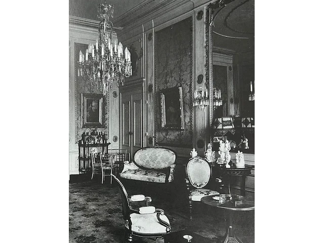 Verguld houten napoleon-iii diner stoel, uit koninklijke collectie - afbeelding 5 van  5