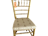 Verguld houten napoleon-iii diner stoel, uit koninklijke collectie