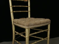 Verguld houten napoleon-iii diner stoel, uit koninklijke collectie - afbeelding 2 van  5