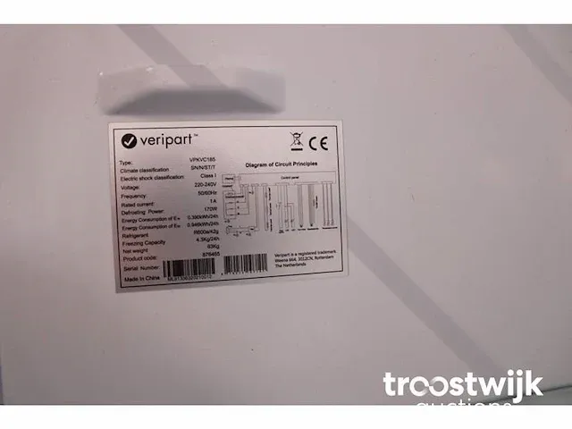 Veripart vpkvc185 koelkast - afbeelding 5 van  5