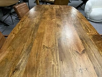 Verjongd deens ovaal eetkamertafel - afbeelding 3 van  8