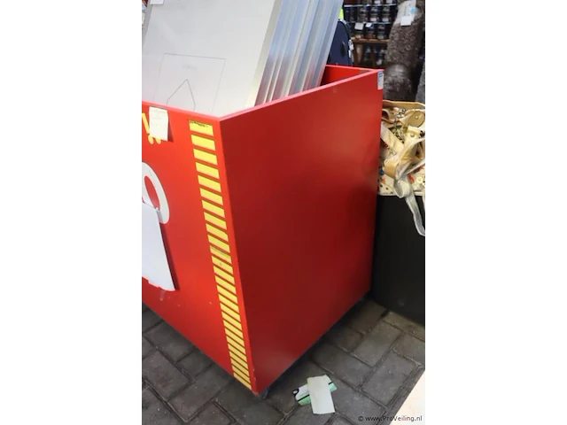 Verkoopbak op wielen - 90x100x60cm - 2 stuks - afbeelding 2 van  3