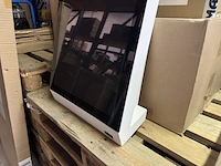Verkoopzuil met touchscreen en scanner prestop, pt-kiosk-em32p-wall - afbeelding 3 van  5
