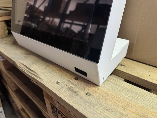 Verkoopzuil met touchscreen en scanner prestop, pt-kiosk-em32p-wall - afbeelding 4 van  5