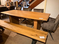 Verlengbare eiken eetkamertafel - afbeelding 7 van  8