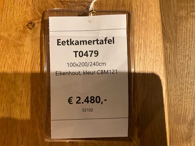 Verlengbare eiken eetkamertafel - afbeelding 8 van  8