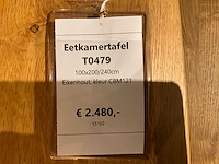 Verlengbare eiken eetkamertafel - afbeelding 8 van  8