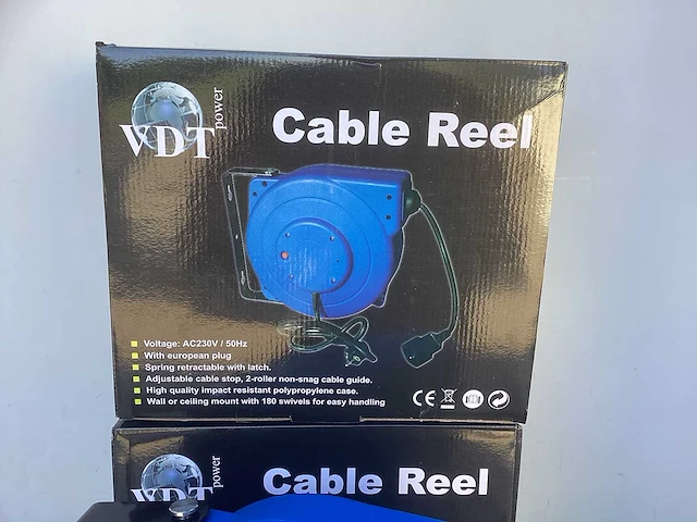 Verlenghaspel automatisch 15mtr. 1,5mm2 - afbeelding 3 van  3