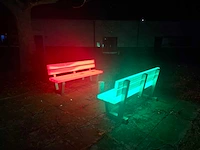 Verlichte bank (2x) - afbeelding 1 van  9